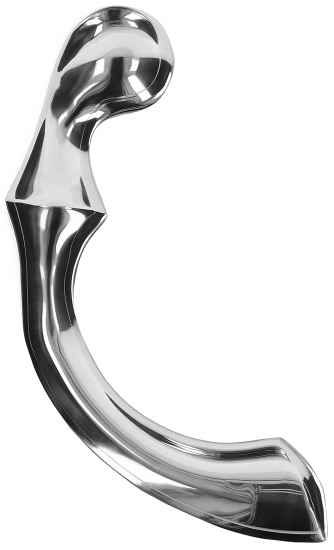 Oboustranné kovové dildo Ribbed Wand (22 cm) +