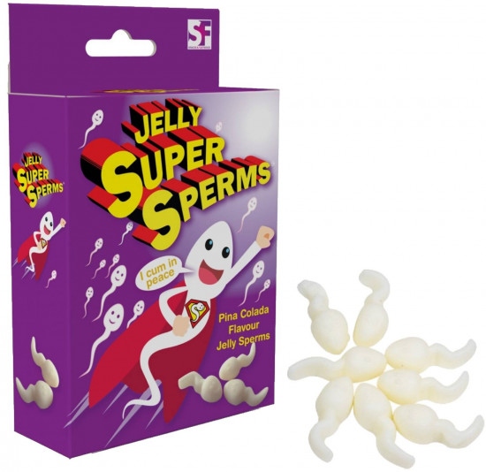 Bonbóny ve tvaru spermie