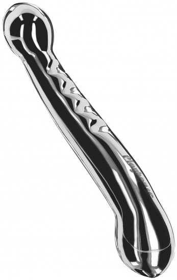 Oboustranné kovové dildo Steel Pleasure (18 cm) +